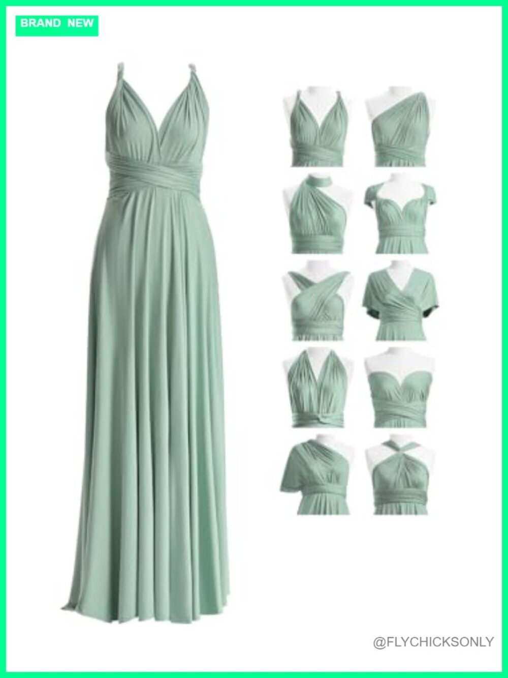 Convertible Infinity Dress with Bandeau, Multi-Way Wrap Dress, Plus Size,